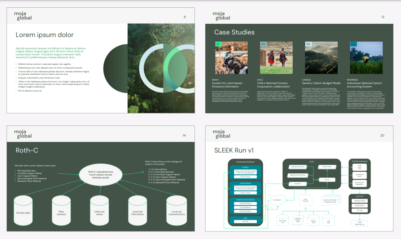 Presentations and Data visualizations